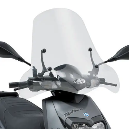 KAPPA plexi YAMAHA BWS 125 (10-16), AEROX R 50 (13-18), MBK NITRO (13-17) MBK WAAP 125 10-12 59 X 70 cm průhledné - potřebné upevnění Časově Omezené