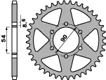 PBR rozeta zadní 4536 60 F MALAGUTI 50 XSM 07-08 (MADE IN ITALY) Ověřený
