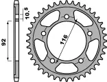 PBR rozeta zadní 4542 41 C45 KAWASAKI ZZR 1400 (06-10) (JTR1493.41) (MADE IN ITALY) Horká Nabídka