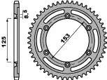 PBR zadní řetězové kolečko 4547 54 C45 HONDA XR 125L 03-08 (JTR1258.54) (řetěz 428) (MADE IN ITALY) Objednat Nyní