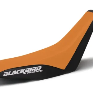 BLACKBIRD potah sedla KTM 4T 96-99 (4 STROKE ALL MODELS) TRADITIONAL barva černá oranžová Nejlepší Volba