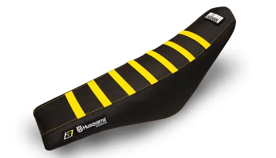 BLACKBIRD potah sedla HUSQVARNA FC/TC 14-15, TE/FE 14-16 ZEBRA barva žlutá černá Sleva