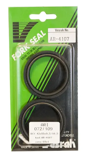 VESRAH gufera vidlice (DRD 2-43X55X9,5/10,5) (ARI072, ARI109) vyrobeno v Japonsku Novinka