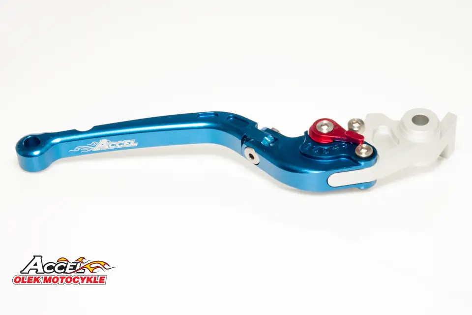 Pouze Dnes ACCEL výklopná brzdová páka YAMAHA R6 05-13,YZF R1 04-13, MT01 04-09 barva modrá (DHY10SA) (AFBL-09-4BL)