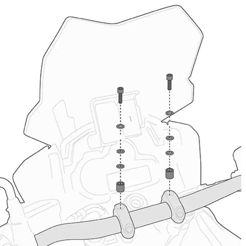 Kup Teď KAPPA montážní sada pro uchycení Smart Bar HONDA / YAMAHA / DUCATI / BMW / TRIUMPH / YAMAHA