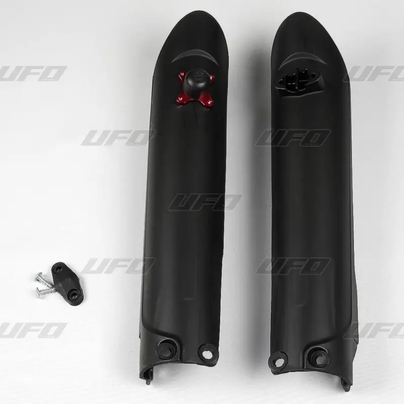Speciální Cena UFO kryty předních tlumičů KTM SX / SX-F 15-22, se zámkem barva černá - nahrazuje GG07136001