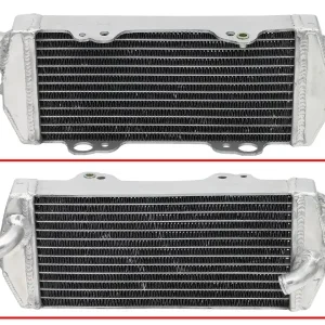 Cenová Bomba PSYCHIC chladič KTM SX 00-05, EXC 04-07, SX/EXC 400/450/520 00-02, SX/EXC 525 00-05 zesílený se standardní kapacitou levý kus (se zátkou)
