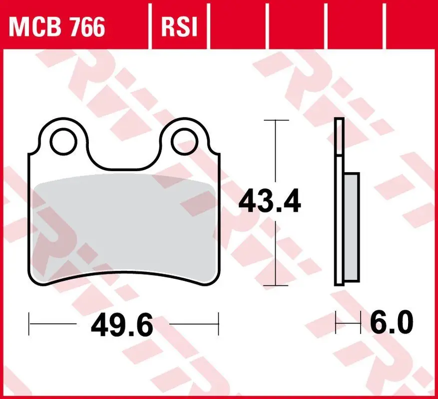 TRW ZF brzdové destičky KH303 organické GAS GAS TXT 125/200/250/280/300 04-11, SHERCO TRIALS 125/250/290/320 06-, HONDA COTA 300RR 16-, přední, AJP PR3 125/200 08-12, zadní Autentický
