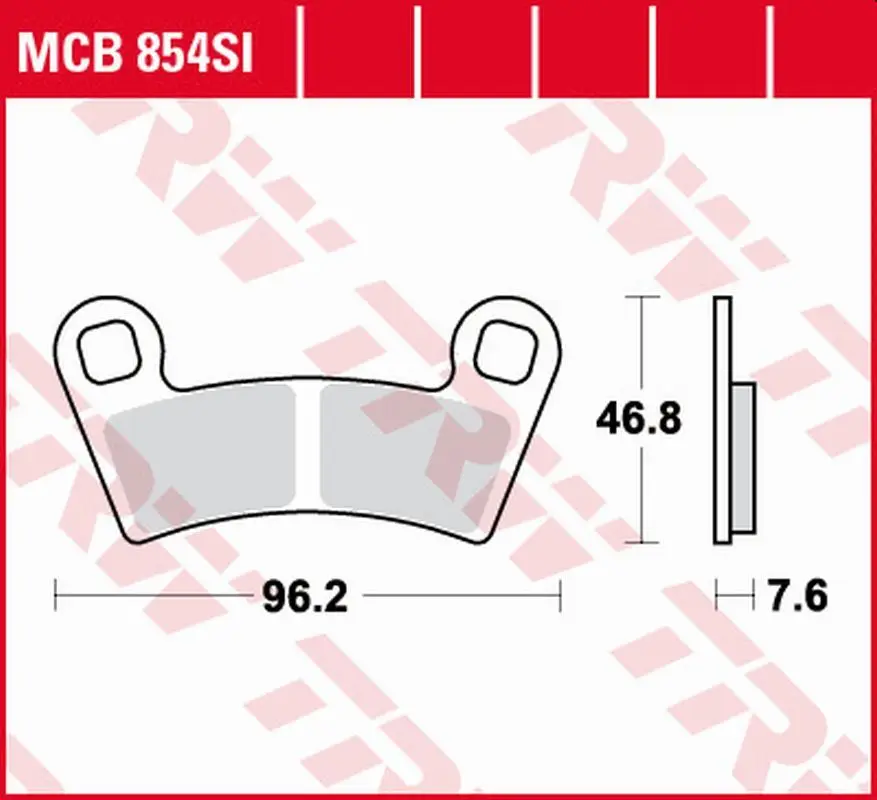 Zlevněný TRW ZF brzdové destičky KH657 sintrované OFFROAD POLARIS RANGER 400 10-, 500 06-, GENERAL 1000 16-, zadní POLARIS OUTLAW 450/525 08-11, RANGER RZR 800 08-, RANGER RZR 570 12-, přední