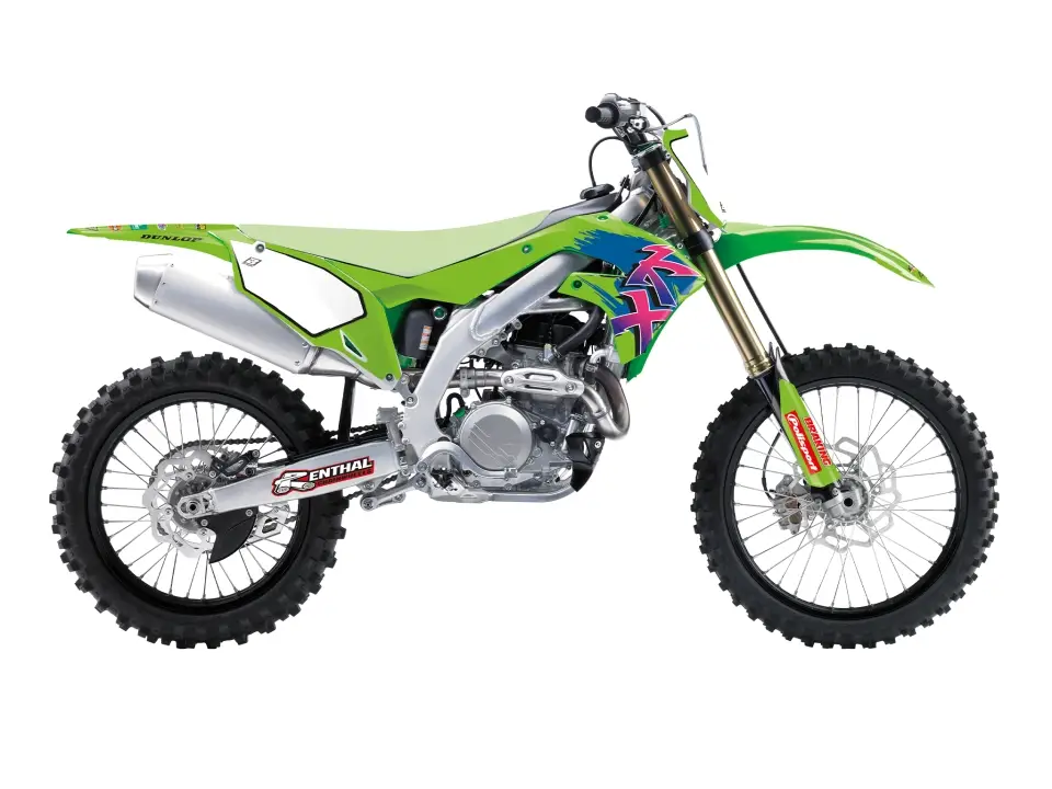 Nová Kolekce BLACKBIRD sada samolepek (dýhy) KAWASAKI KX 250F 21-23, KX 450F 19-24 retro