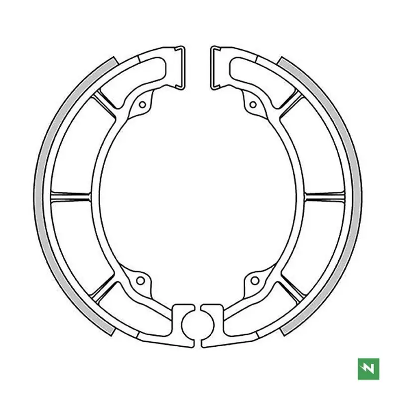 NEWFREN brzdové čelisti zadní KAWASAKI EL 250 90-03, ER-5 97-07, KLF 220 88-02, Z 440 79-83, Z 440 LTD 82-84, ZR 550 83-84 (160X30mm) Super Cena