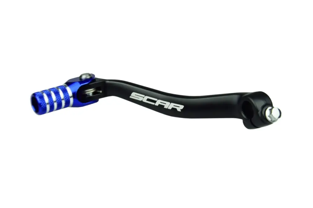 SCAR závodní řadicí páka KAWASAKI KX 450 19-25, KX 450F 16-18, KX 450X 21-25 barva černá/modrá Sezónní Sleva