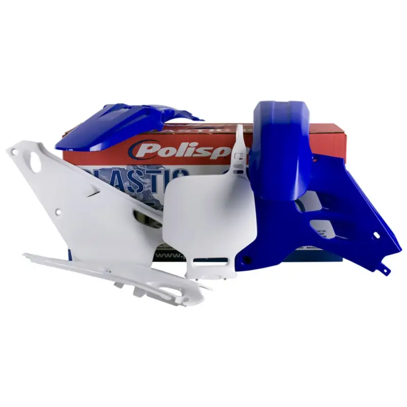 Sezónní Sleva POLISPORT kompletní sada plastů YAMAHA YZ 80 93-01 barva modrá bílá OEM