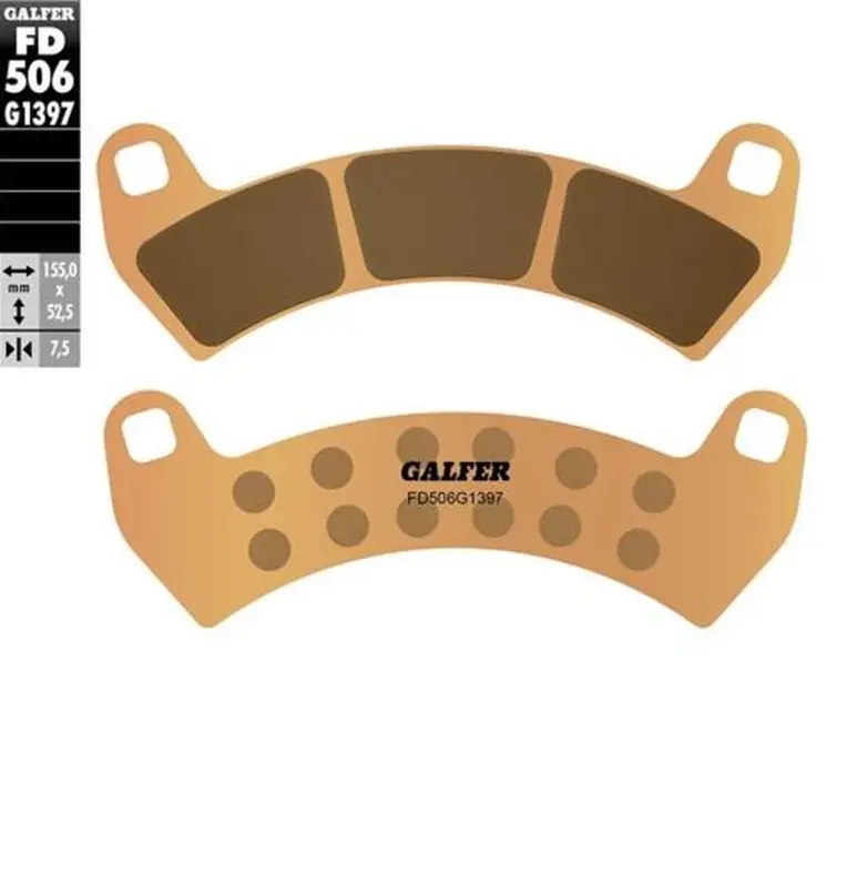 Odeslání Ihned GALFER brzdové destičky KH680 sintrované barva zlatá ATV POLARIS