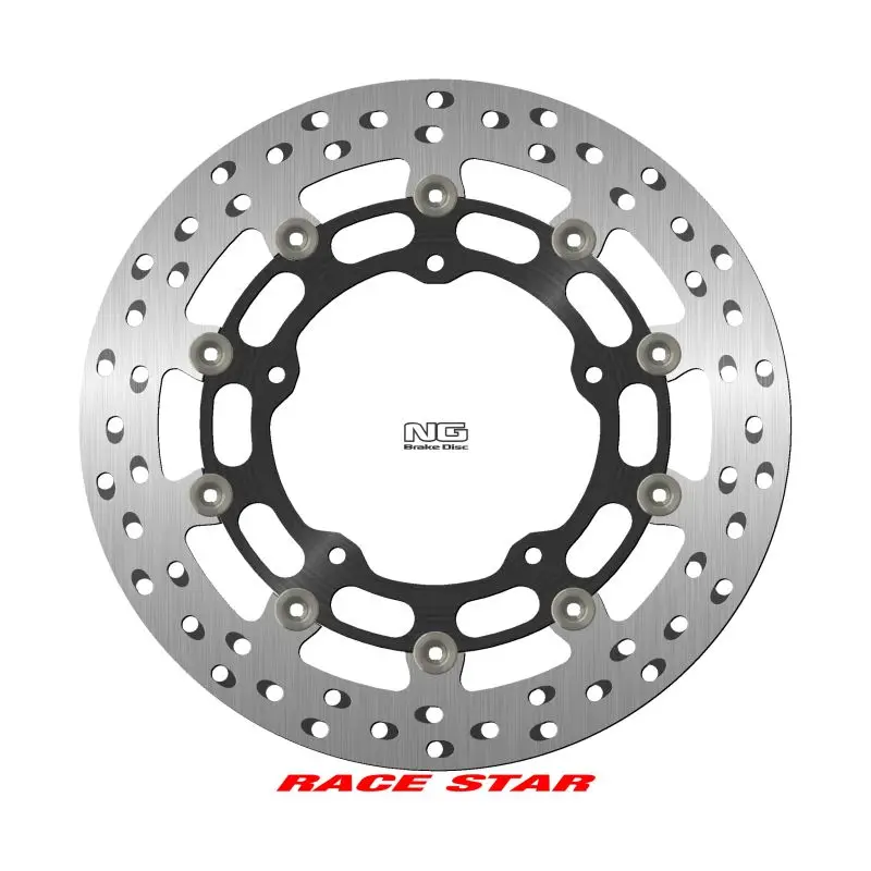 NG přední brzdový kotouč RACE STAR PREMIUM YAMAHA MT-10 16-22, R1 / R6 GYTR 20-22, YZF R1 / R6 16-19 (320X132X5mm) (5X8,25mm) plovoucí (prostředek hliníkový, vylepšené chlazení) Expresní Doručení