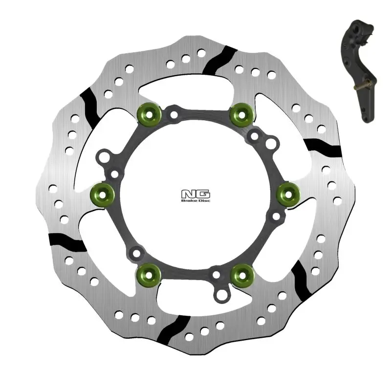 NG přední brzdový kotouč HUSABERG FE/TE 390/450/510/600/650, KTM SX/SXF/SXS/MX/XC 125/200/250/300/350/400/450/525/625 (270X127X3mm) (6X6,25mm) WAVE plovoucí (s adaptérem) Akční Cena