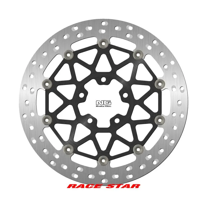 Odeslání Ihned NG přední brzdový kotouč RACE STAR PREMIUM KAWASAKI ZX 10R SE ABS 19-20, ZX 10RR ABS 17-24 (330X70X5mm) (5X10,25mm) plovoucí (střed hliníkový, vylepšené chlazení)