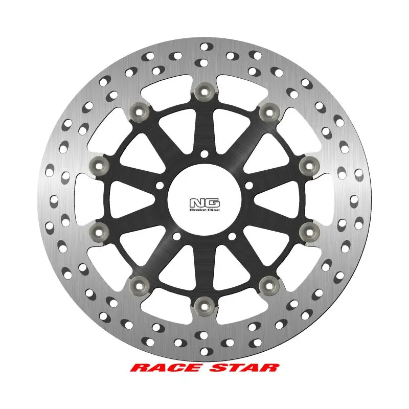 Novinka NG přední brzdový kotouč RACE STAR PREMIUM DUCATI MONSTER 797/950 18-22, PANIGALE 955 20-22, SUPERSPORT 950 17-22 (320X72X4,5mm) (5X8,25mm) plovoucí (prostředek hliníkový, vylepšené chlazení)