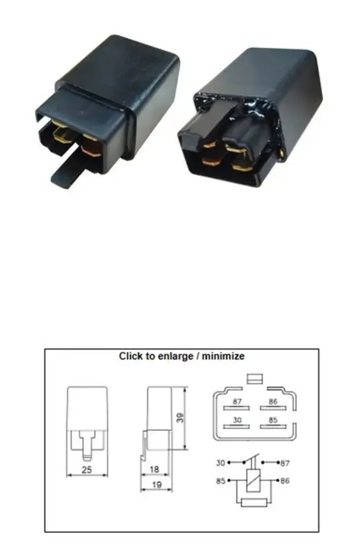 DZE startovací relé APRILIA; BMW; DERBI; HONDA; KYMCO; MOTO GUZZI (AP8212469; AP8224462; 61137707940; 38501-GN2-014; 38501-GAM-007; 38501-GBN2-004) Ihned K Objednání