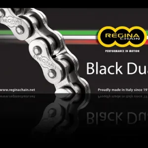 Poslední Šance REGINA hnací řetěz 520ZRA (100 článků) Z-RING DUAL do 600ccm černá včetně spojek (135ZRA/1012)