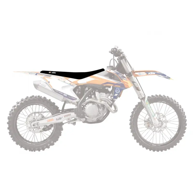 Značkový BLACKBIRD potah sedla KTM SX 85 25 zebra barva oranžová
