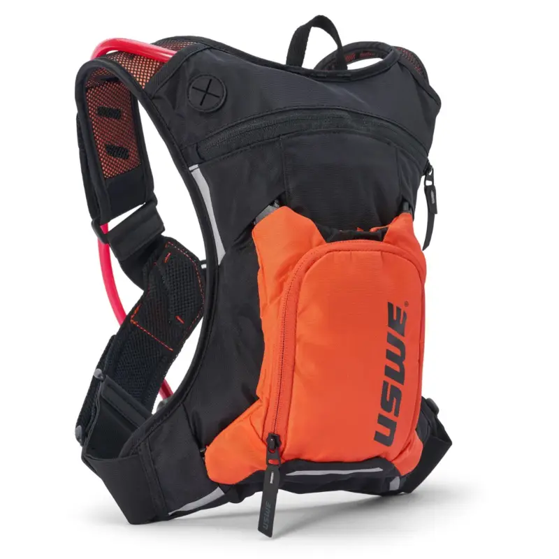 Odeslání Ihned USWE CAMEL BAG MOTO HYDRO 3 FACTORY ORANGE barva černá/oranžová MOTO/kolo objem 2L tekutina (3L batoh + 2L tekutina) - nahrazuje USWE2033438