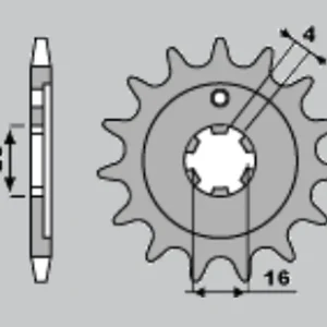 Vrácení Zdarma JR řetězové kolo přední 555 14 YAMAHA DT 80 LC1/LC2 83-95