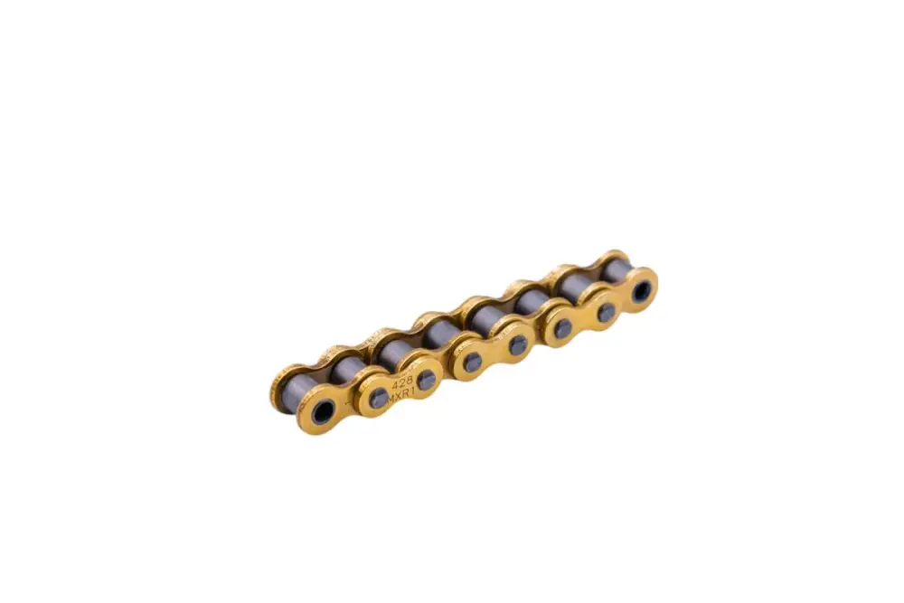 Originální SUNSTAR hnací řetěz 428MXR1-124G (428NZ3) MOTOCROSS do 150 ccm (barva zlatá) rozpojený + spona - nahrazuje SS428MXR-124G - MADE IN JAPAN -