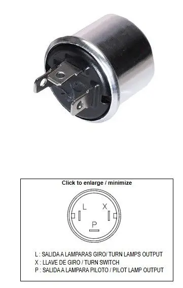 DZE přerušovač blinkrů univerzální (6V 2+2 21W) Novinka