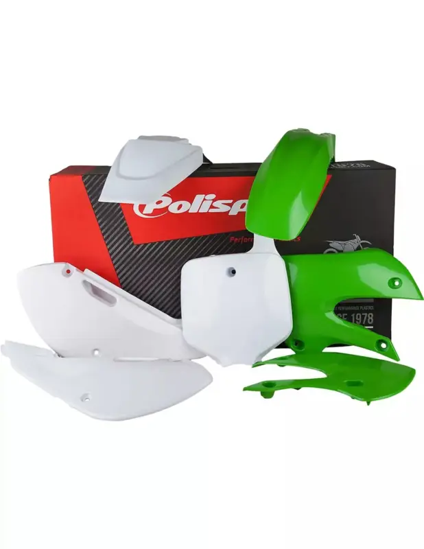 Vrácení Zdarma POLISPORT kompletní sada plastů KAWASAKI KX 65 00-25 v sadě přední tabulka (8661500010) barva zeleno bílá