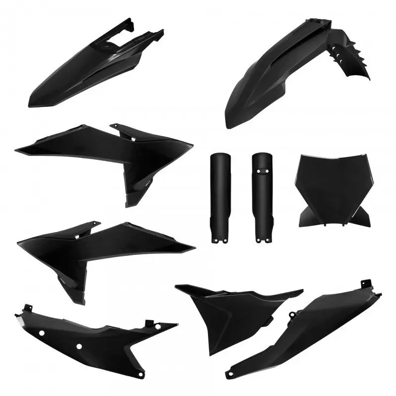 POLISPORT kompletní sada plastů (FULL KIT) KTM SX/SX-F/XC/XC-F 25-26 v sadě tabulka přední a kryty tlumičů barva černá Oblíbený