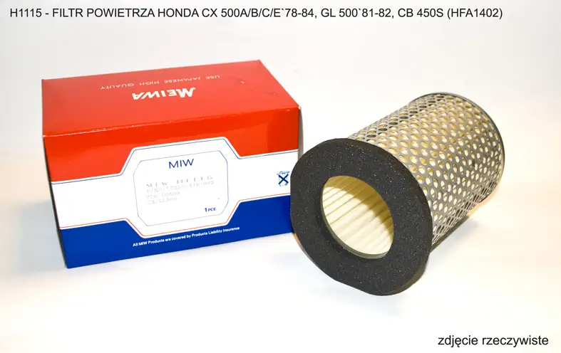 MIW/MEIWA vzduchový filtr HONDA CX 500A/B/C/E 78-84, GL 500 81-82, CB 450S Ověřený