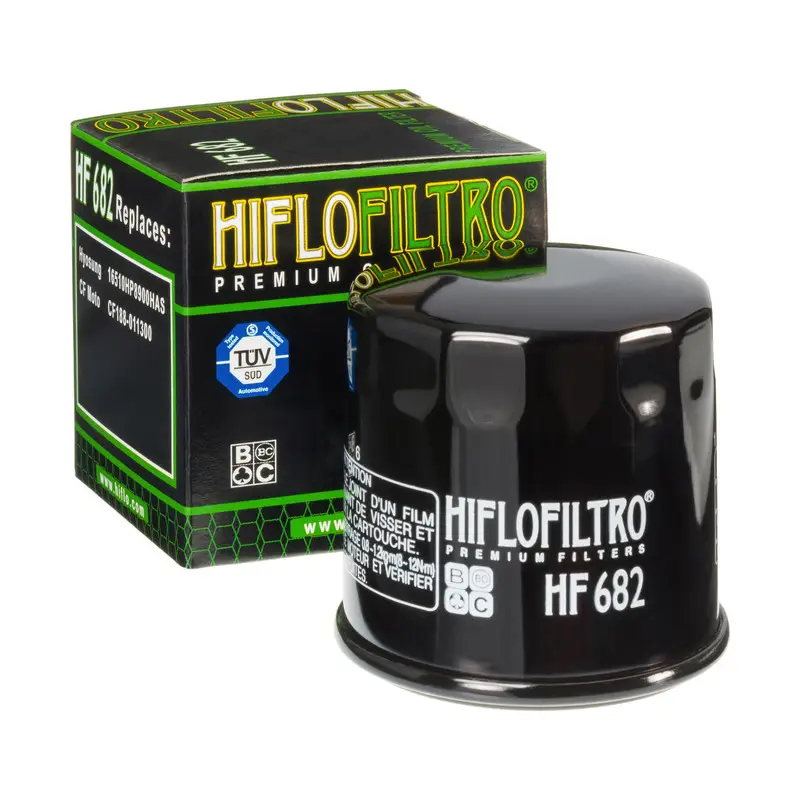 Výprodej HIFLO olejový filtr HF 682 HYOSUNG TE 450 (ATV) '08-'11, CF MOTO CF 450 MT/NK/SR '23-'24, CF 650 MT/NK/TK '14-'24, QUADZILLA 500/600, BENELLI TRK 702/X '23-'24, MOTO MORINI X-CAPE/SIEMMEZZO 650 '21-'24 (50)