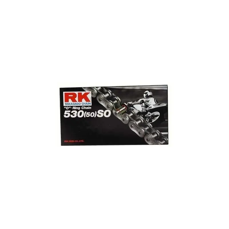 RK hnací řetěz 530SO-108 (108 článků) O-kroužek do 900ccm/40,0KN včetně nýtovací spojky - VÝPRODEJ Ověřený