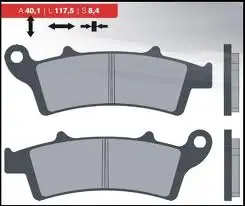 Cenově Výhodný BRENTA brzdové destičky KH324 sintrované barva zlatá (FT 4096)