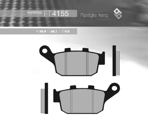 BRENTA brzdové destičky KH496 sintrované barva zlatá HONDA CB 500R/X 13-16, CB 650F 14-16, CBR 650/CTX 700 zadní (FT 4155) Expresní Doručení