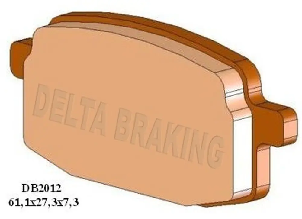 DELTA BRAKING brzdové destičky KH169 přední ADLY SILVER/FOX 50 01-05, PEUGEOT CLIC 50 08-11, YAMAHA YA 100 GRAND AXIS 05, YW 100T 96, BETA 125R Jen Po Omezenou Doba