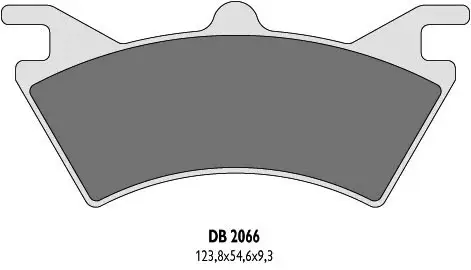 DELTA BRAKING brzdové destičky KH313 POLARIS 6X6 - nahrazuje DB2066QD-D a DB2066MX-D Cenová Bomba
