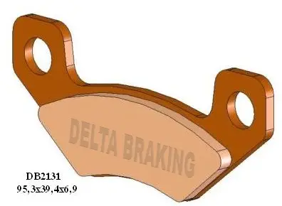 DELTA BRAKING brzdové destičky KH398 CAN-AM DS 450 08-14 zadní - nahrazuje DB2131MX-D a DB2131QD-D Cenový Hit