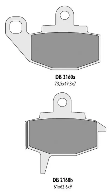 Výhodná Nabídka DELTA BRAKING brzdové destičky KH130 - nahrazuje DB2160MX-D i DB2160QD-D