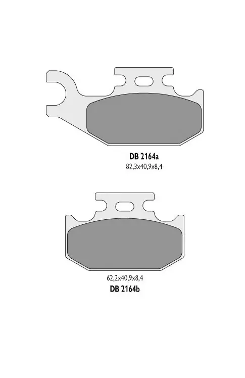 Pouze Dnes DELTA BRAKING brzdové destičky KH414 SUZUKI ATV (pravý přední), POLARIS RZR 200 21-22 zadní - nahrazuje DB2367OR-D