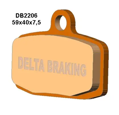 Cenově Výhodný DELTA BRAKING brzdové destičky KH612 KTM SX85 12-20 přední - nahrazuje DB2206MX-D a DB2206QD-D