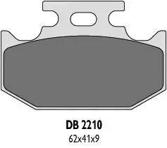 DELTA BRAKING brzdové destičky KH152, KH152/2 - nahrazuje DB2210MX-D a DB2210QD-D Nejprodávanější