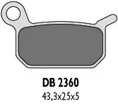 Top Prodej DELTA BRAKING brzdové destičky KH325 KTM 50/60 zadní - nahrazuje DB2360MX-N