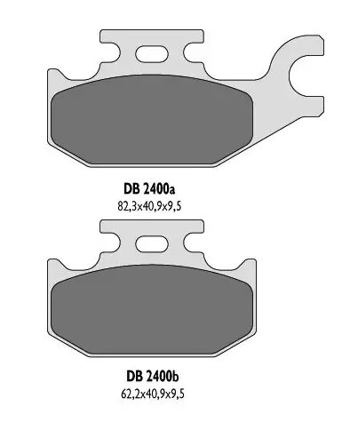 Odeslání Ihned DELTA BRAKING brzdové destičky KH307 YAMAHA YFM zadní - nahrazuje DB2400MX-D a DB2400QD-D