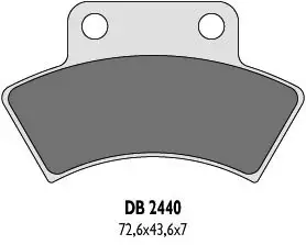 DELTA BRAKING brzdové destičky KH232 QUADZILLA, POLARIS zadní - nahrazuje DB2440MX-D a DB2440QD-D Jen Po Omezenou Doba