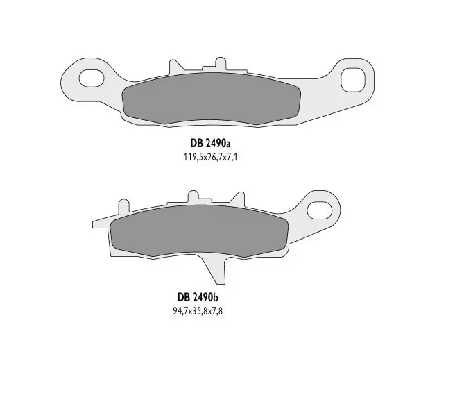 Top Prodej DELTA BRAKING brzdové destičky KH342 KVF levý přední - nahrazuje DB2490MX-D a DB2490QD-D