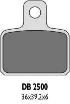 DELTA BRAKING brzdové destičky KH351 - nahrazuje DB2500MX-N i DB2500QD-N (TRIAL OSSA , SCORPA , SHERCO , TRS , MONTESA , GAS GAS ) Výprodej