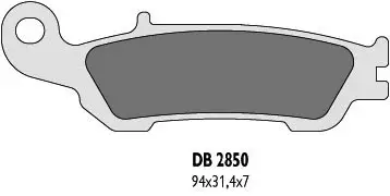 DELTA BRAKING brzdové destičky KH450 přední YAMAHA YZ/YZF 08-16 - nahrazuje DB2850MX-D a DB2850QD-D Vrácení Zdarma