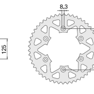 CHT zadní řetězové kolečko 899 38 (897-38) KTM SX/EXC SXF/EXCF všechny modely '88-'21 Speciální Cena